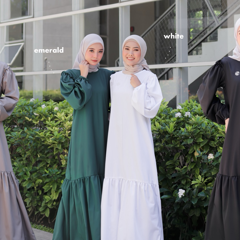 Koyu Hijab Firly Dress Toyobo Premium