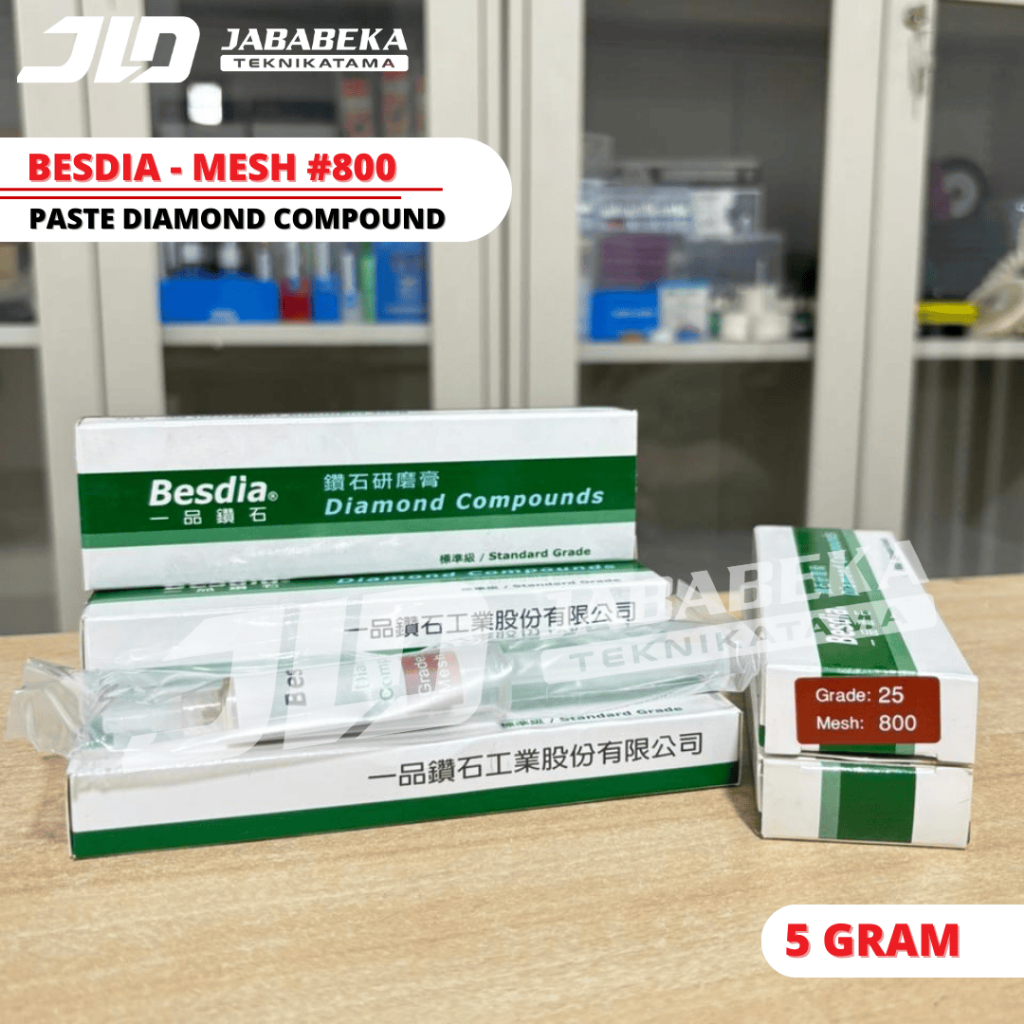 BESDIA Grade 800 Diamond Compound Grade 25 Mesh 800 #800 5 Gram Besdia