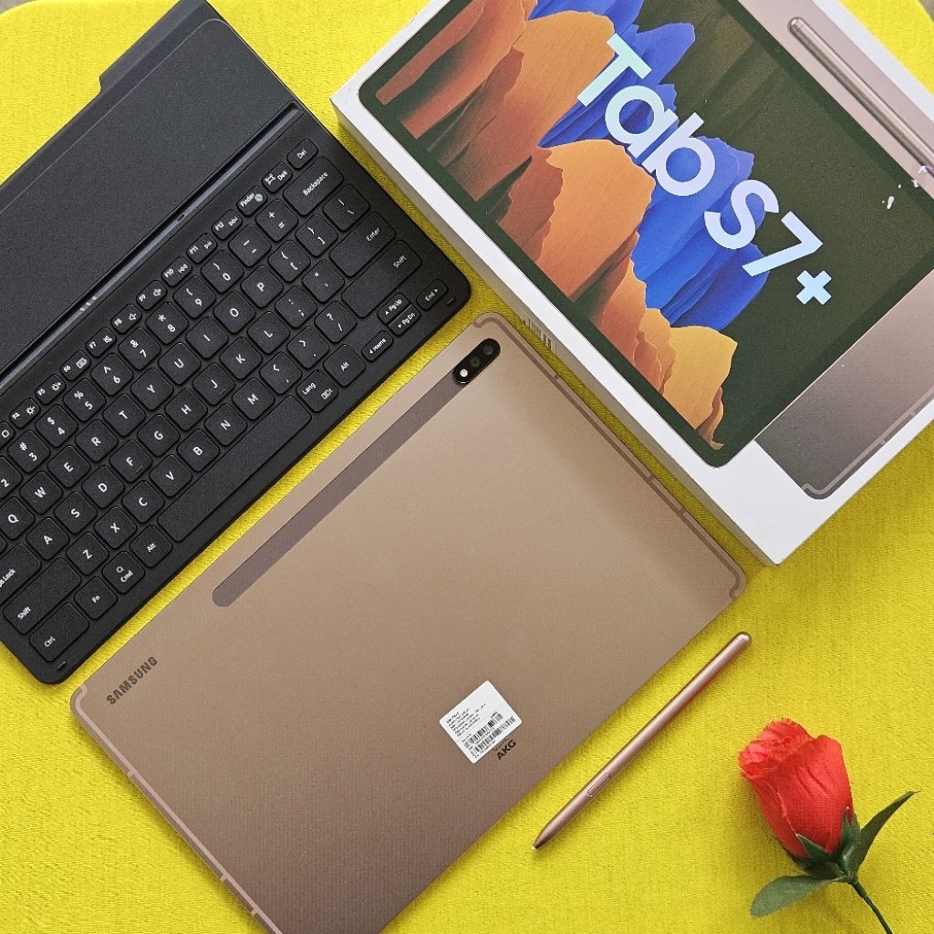 Samsung Galaxy Tab S7 Plus 5G S7+ Sein 8/256 Gb Resmi indonesia Second Bekas