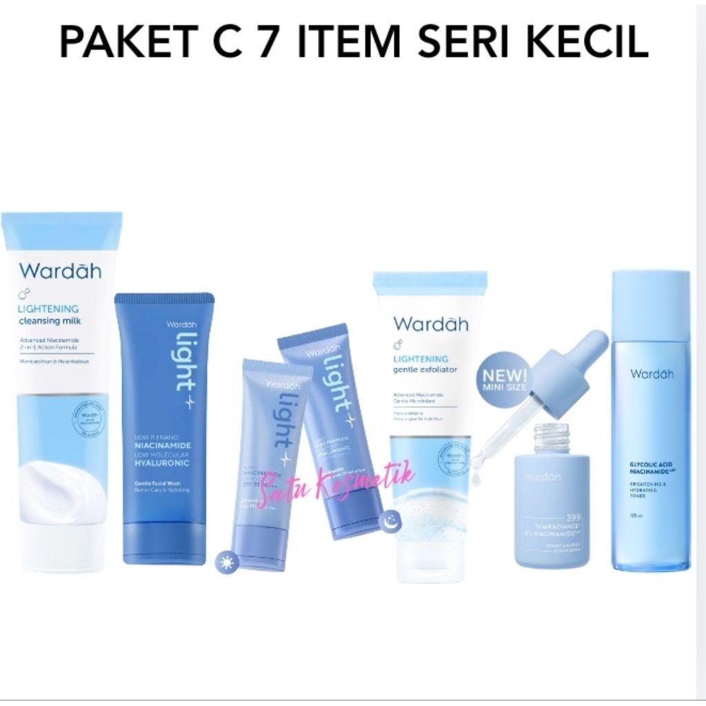 Wardah Paket Lightening series|Paket Wardah Lightening Series
