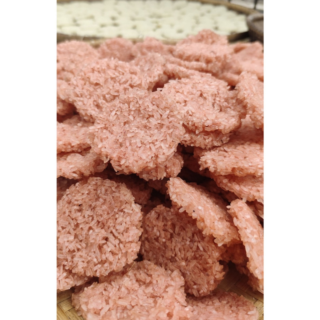 Rengginang Nusantara Mentah Terasi Udang Asli Rengginang Mentah Trasi Ketan Besar 500 Gram Isi 20-25