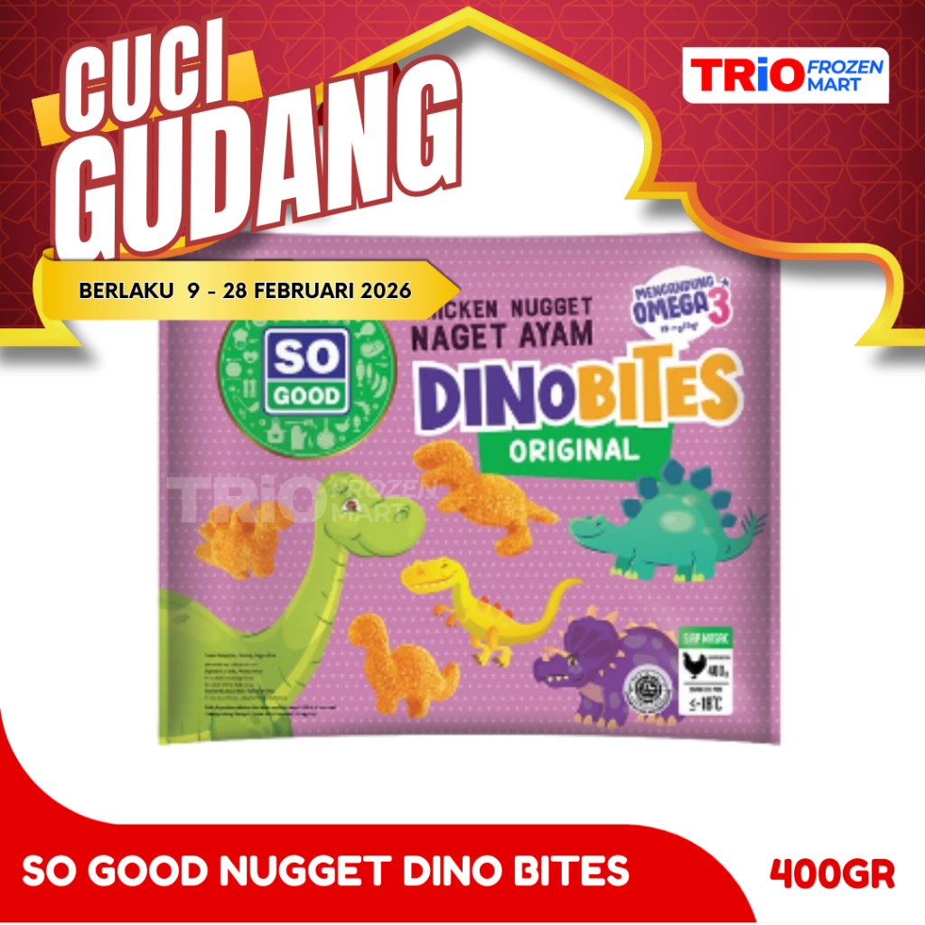 So Good Chicken Nugget Dinobites - Nugget Ayam Dinosaurus 400gr