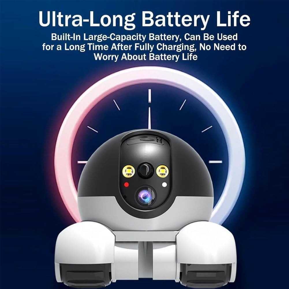 Robot CCTV Dual Lens Night Vision Two-Way Audio 3MP