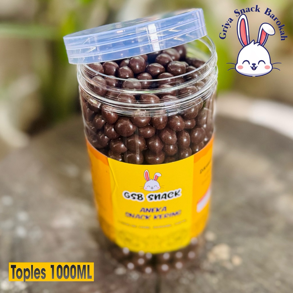 Bola bola coklat biskuit toples 1000ml