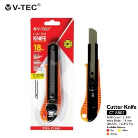 V-TEC Cutter Knife Type: CT 8801//CT 8803 XP//CT 8805 XP