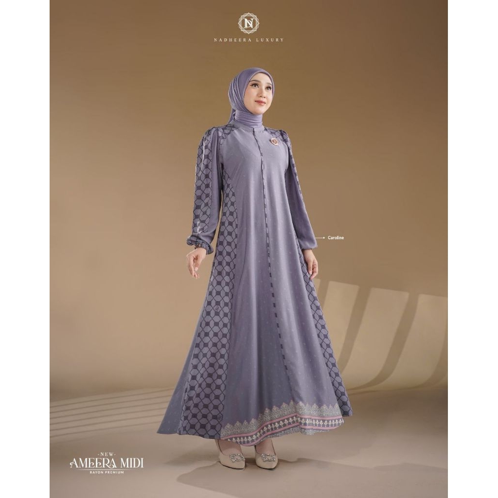 AMEERA MIDI DRESS BY NADHEERA LUXURY