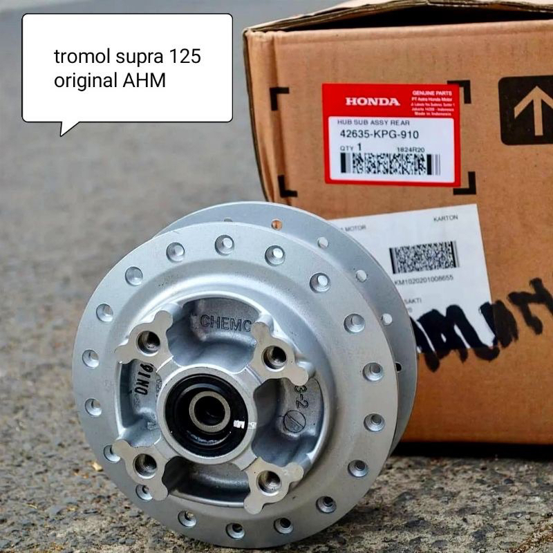 Tromol Belakang Supra X 125 Tromol Supra DD Double Disc Original AHM Baru