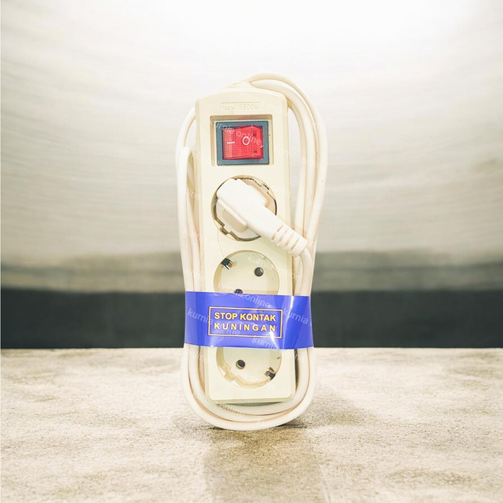 Terminal listrik colokan listrik saklar 3 LUBANG 3 METER