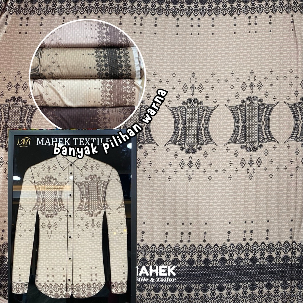 Malik Satin Motif Premium / Silk Motif Sarimbit Lebaran / Satin Pria / Silk Sapto Premium / Silk Teb