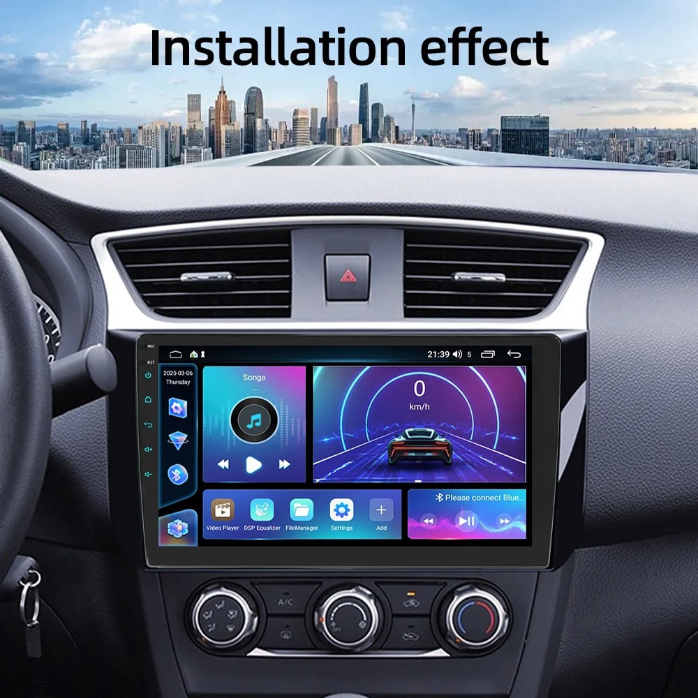 Head Unit Tape Mobil 2DIN Bluetooth WiFi Android 13 10 Inch - 9101-F | Tape Mobil Double Din Android