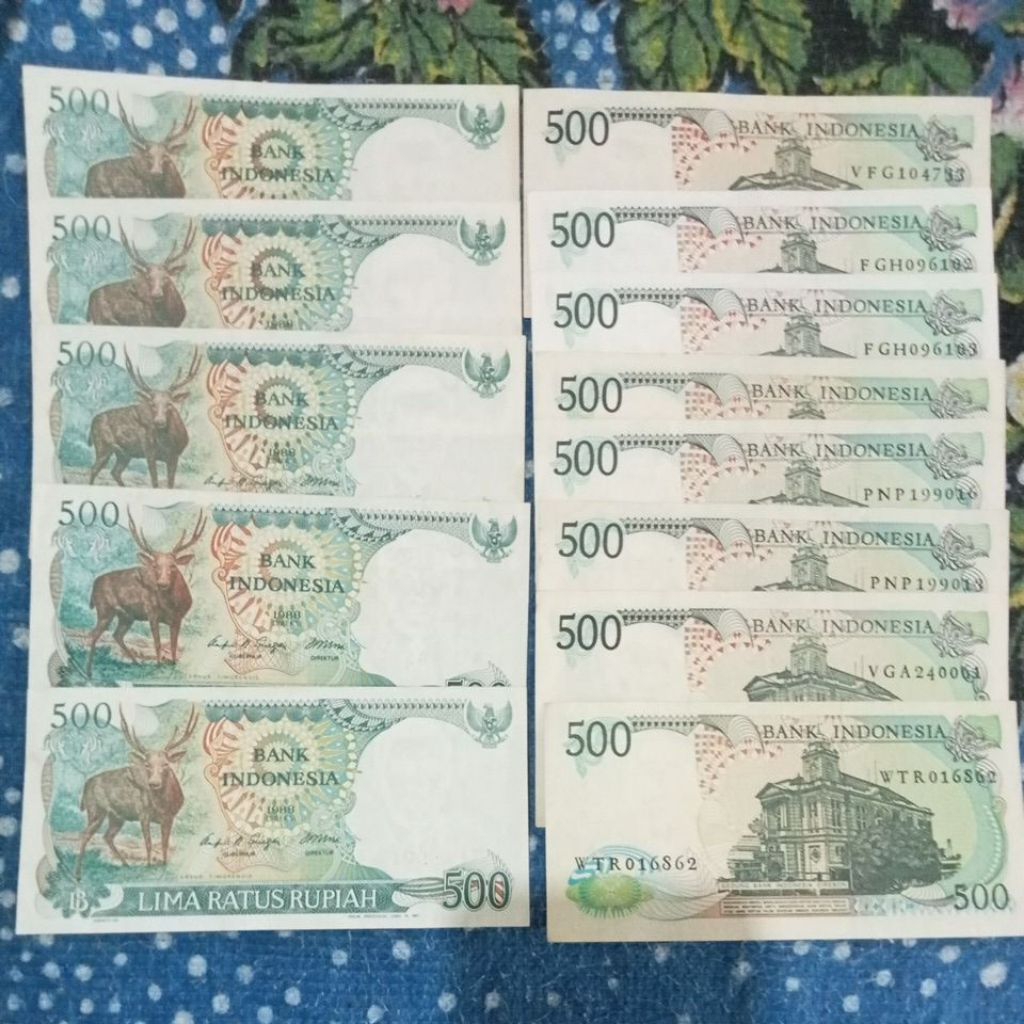 Uang Kuno 500 Rupiah Rusa Th.1988