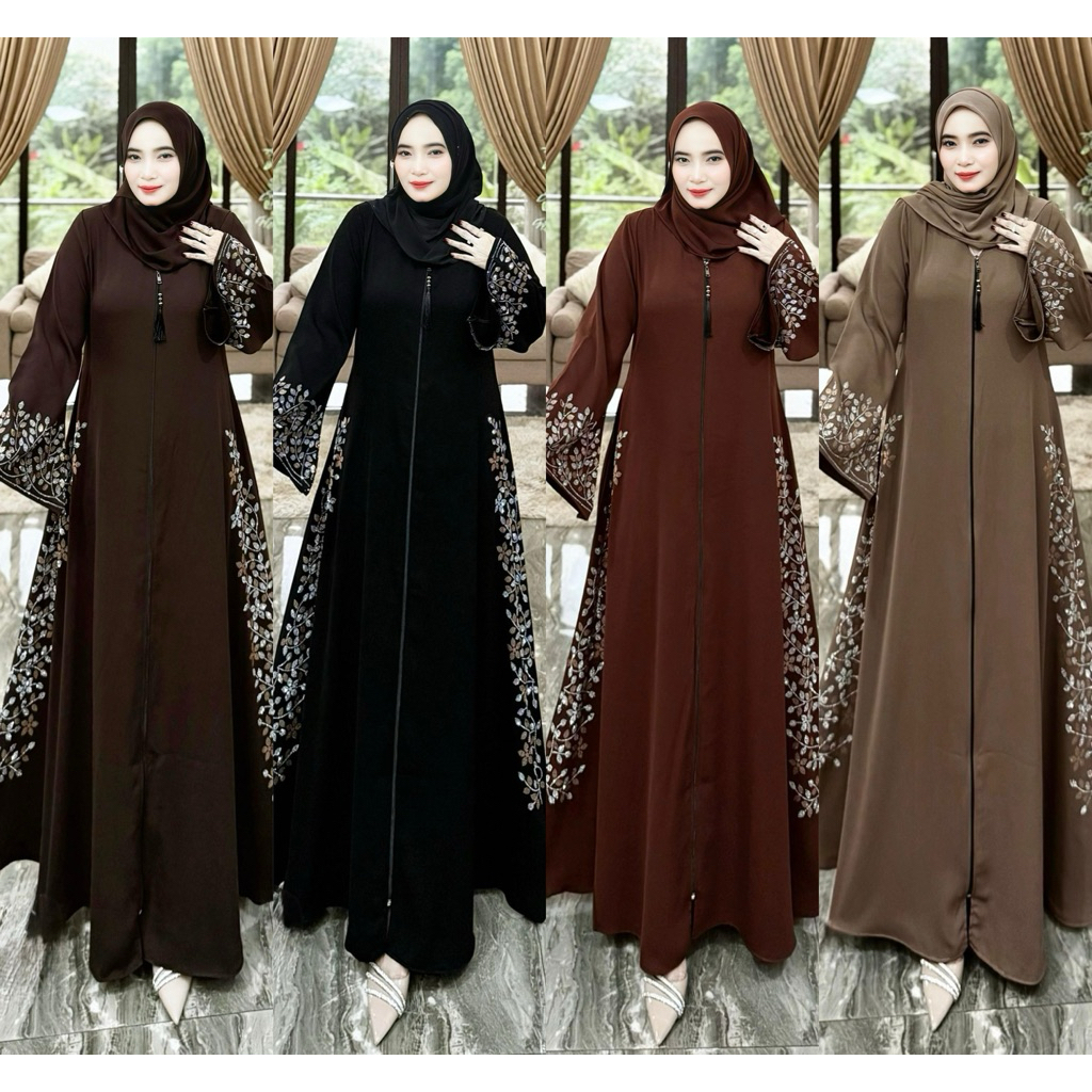 TERBARU Abaya Shena // Jetblack Saudi Premium // COD / Abaya Premium