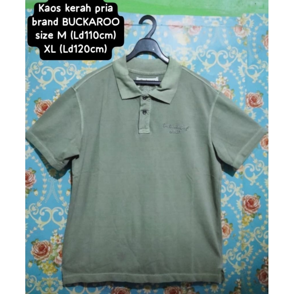 Kaos T-shirt kerah pria brand BUCKAROO