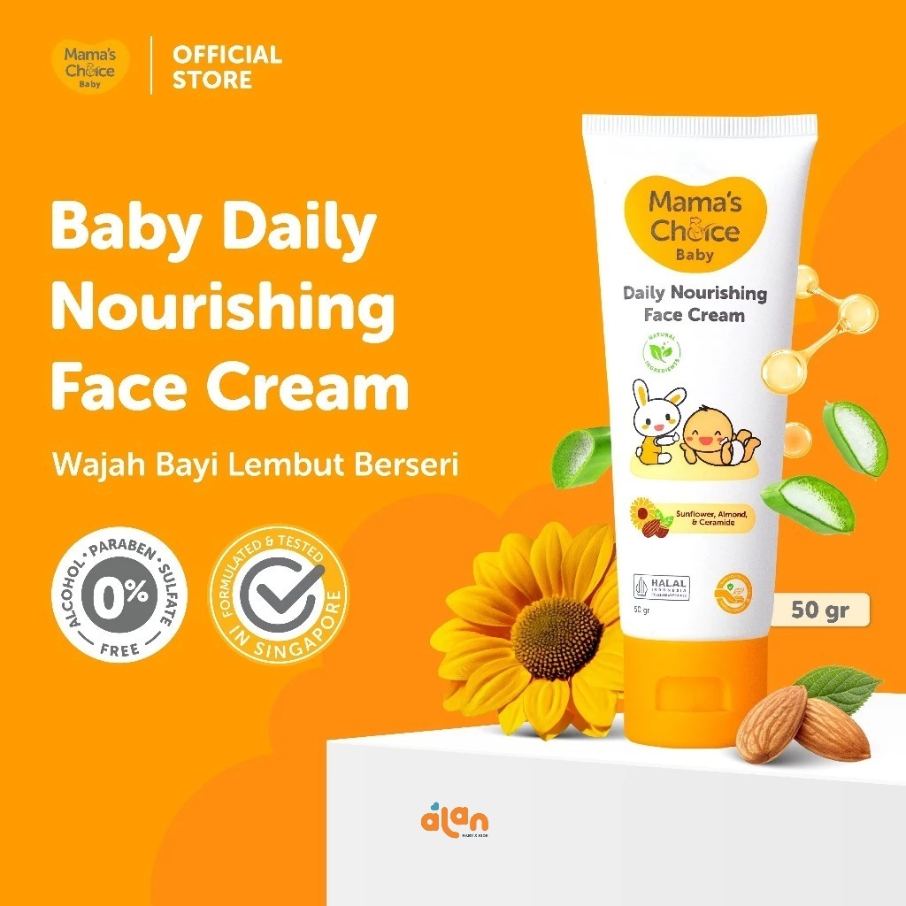 Mama's Choice 159143 Daily Nourishing Face Cream - Krim Wajah Untuk Anak