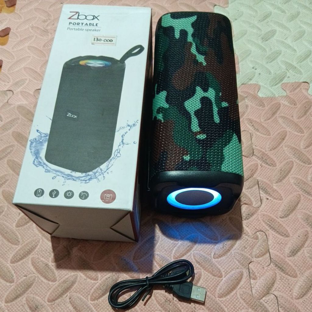 Speaker Bluetooth portable zbox super bass led