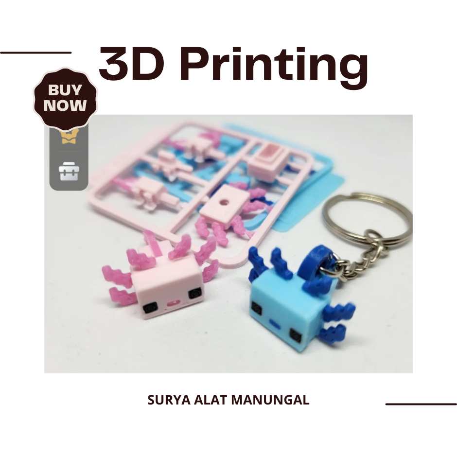 Minecraft-inspire Axolotl Mini Figure Kit