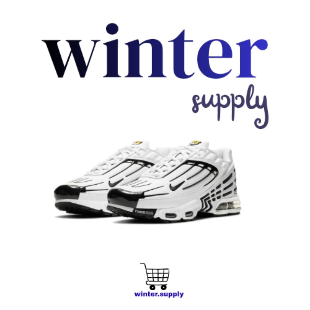 WINTER - Sneakers Tn Air Plus 3 White Black "100% BNIB"