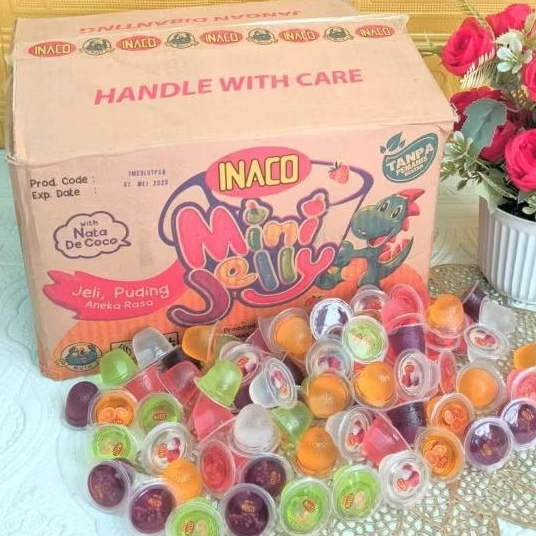Jelly Inaco 10kg (1 Dus)dengan Rasa Buah Mix | Tanpa Pemanis Buatan exp 2027