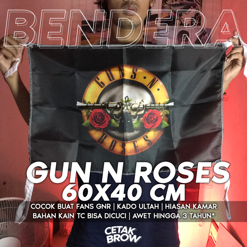 Bendera Logo Classic Rock Tahun 1990 Band Amerika Hiasan Kamar Studio Musik Cowo LIVE SHOPPING