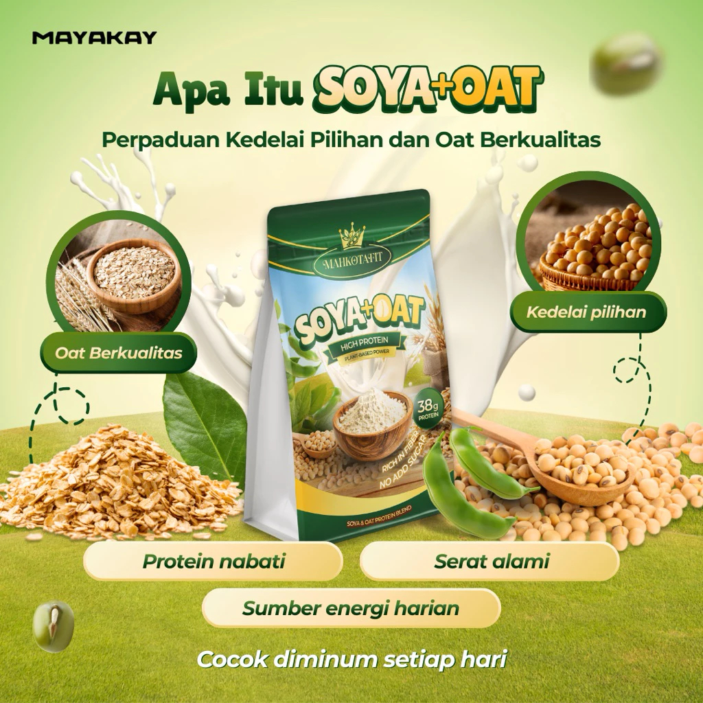 Susu Soya Oat Bubuk Tinggi Protein untuk Diet dan Keluarga