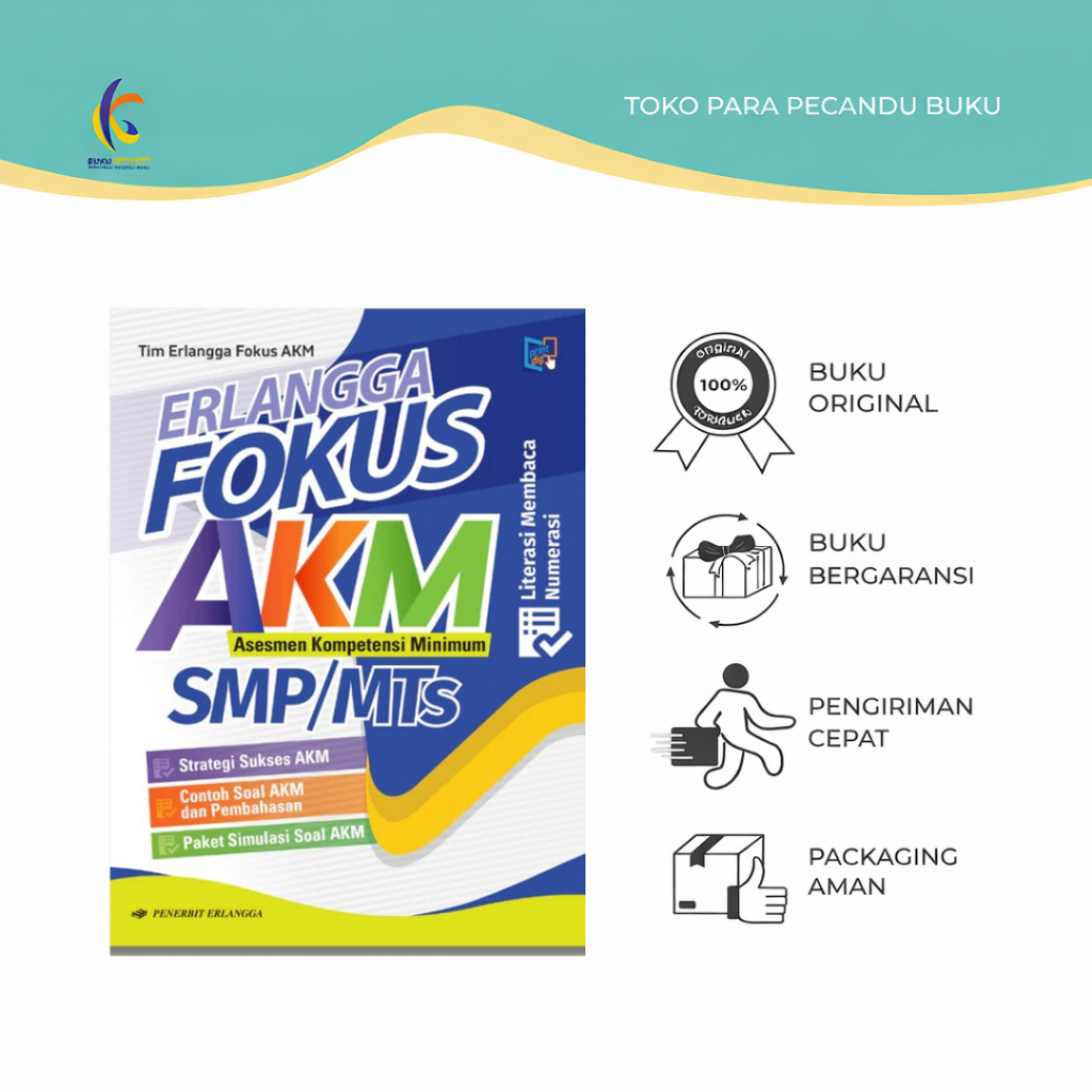 Buku Soal - Erlangga Fokus AKM SMP/MTs - Tim Erlangga Fokus AKM - Erlangga