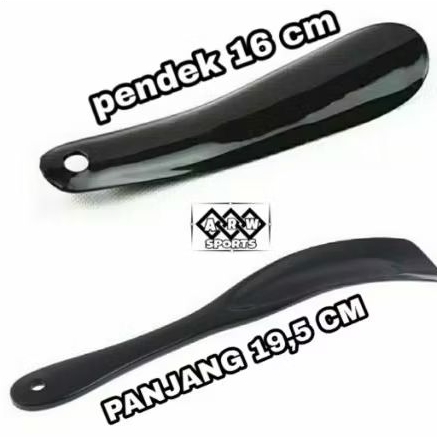 sendok sepatu panjang dan pendek warna hitam