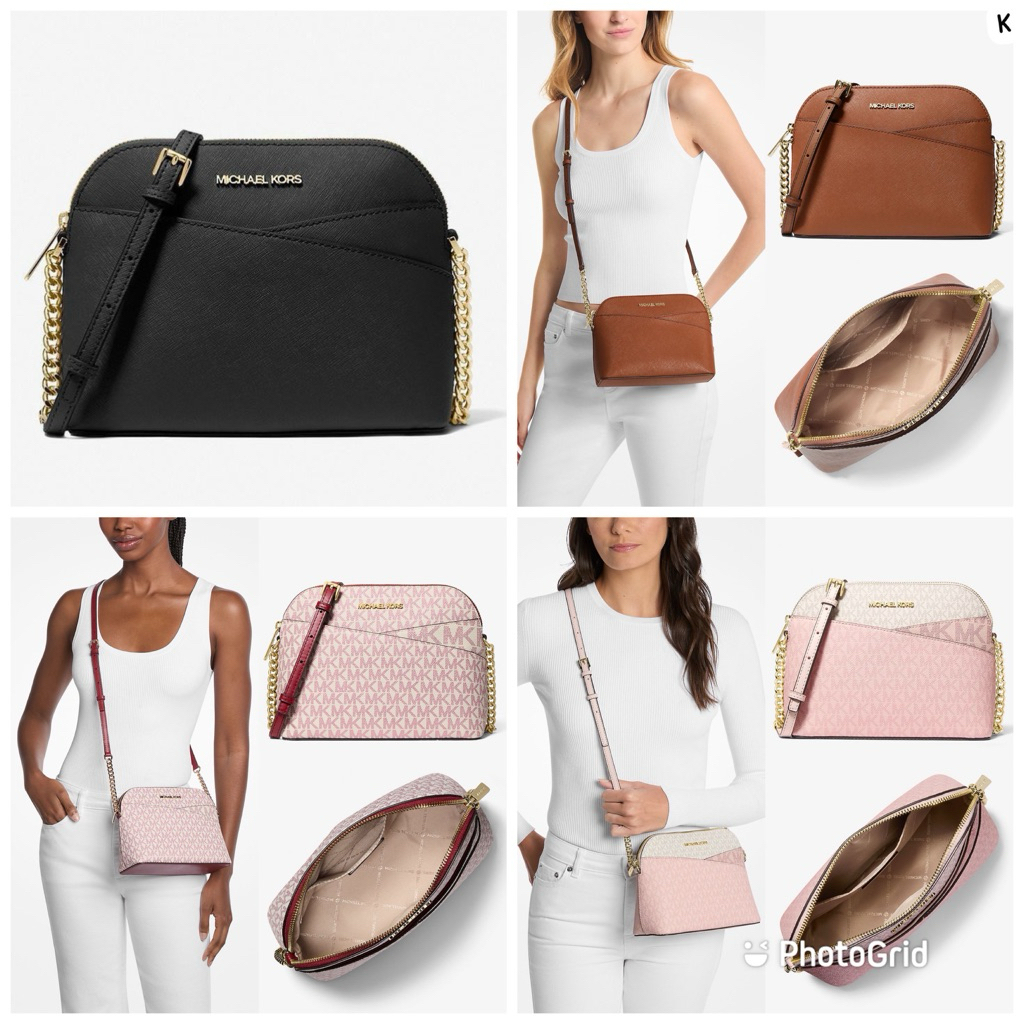 MK jet set travel mdm dome crossbody