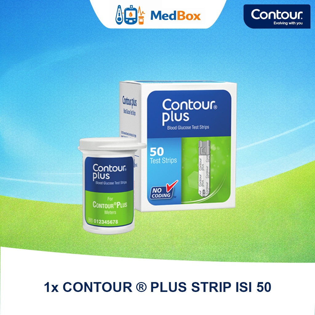 CONTOUR PLUS - Strip Gula Darah Contour Plus Strip isi 50