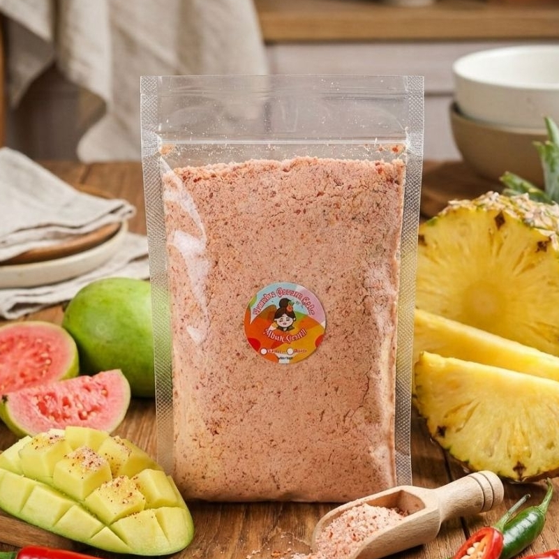 Bumbu Rujak Garam Cabai  500 gr Enak Mbok Centil Asin Gurih Garem Cabe Buah