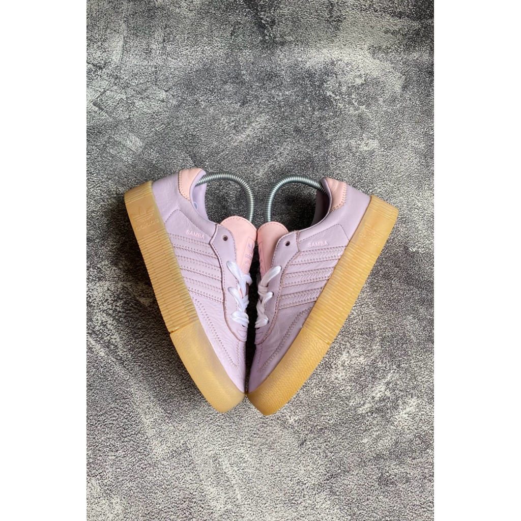 Adidas Sambarose Purple Pink Sneakers Preloved Size 37