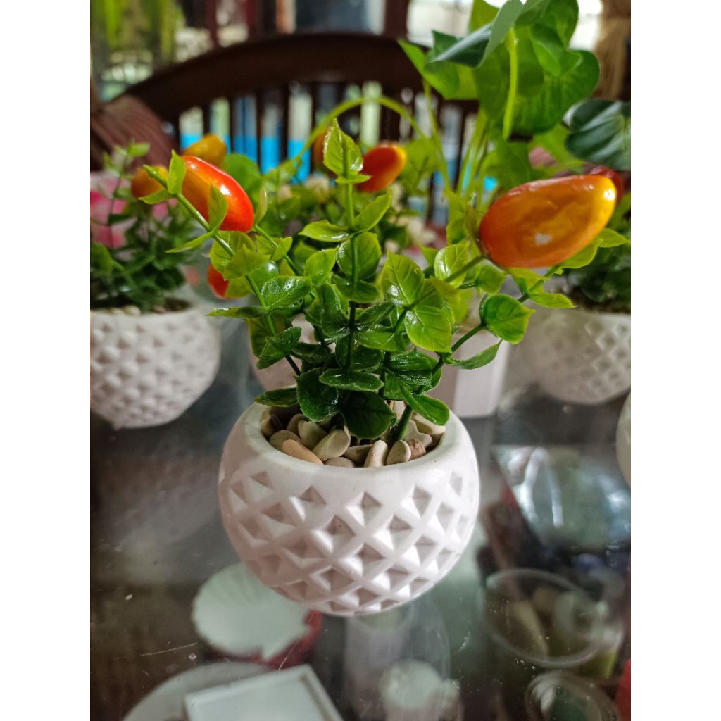 Tanaman Buah Hias Plastik/Tanaman Buah Dekorasi Hias Artificial