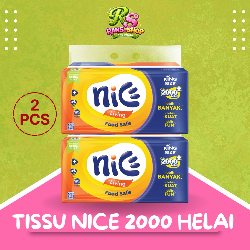 Tissu Nice 2000 Helai • Tisu Nice Besar • Nice Promo