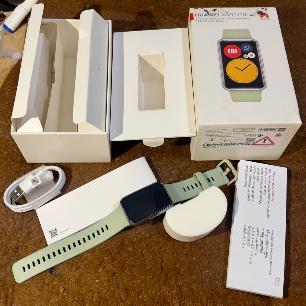 smart watch huawei fit 1 resmi fullset original