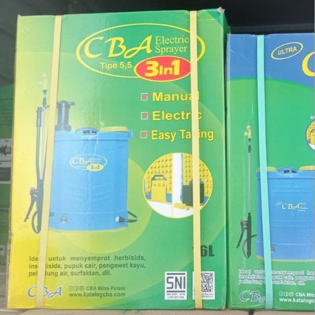 Sprayer Elektrik CBA 3 in 1 Tipe 5.5 Kapasitas 16 Liter - Tangki Semprot Manual & Elektrik
