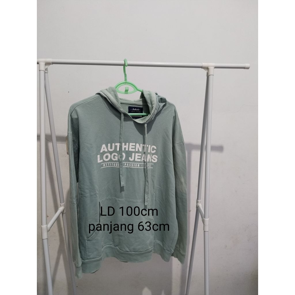 PRELOVED HOODIE WANITA MURAH LOGO JEANS