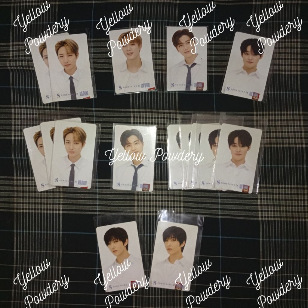 CLEARANCE SALE NCT DREAM X SOMETHINC PHOTOCARD MARK RENJUN JENO HAECHAN JAEMIN BONEKA CHENLE JISUNG 