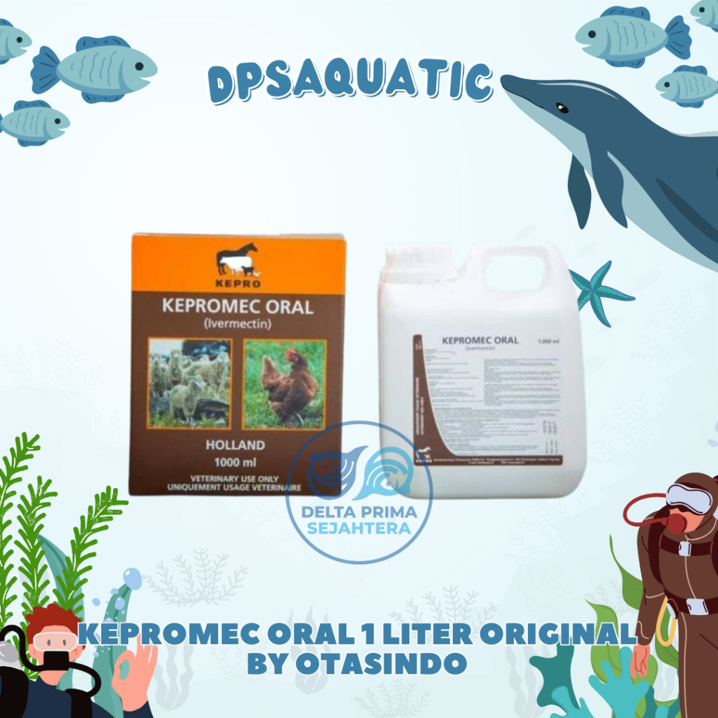 KEPROMEC ORAL 1 LITER ORIGINAL BY OTASINDO - Ampuh Atasi Cacingan, Kutu, Kudis & Scabies Hewan.