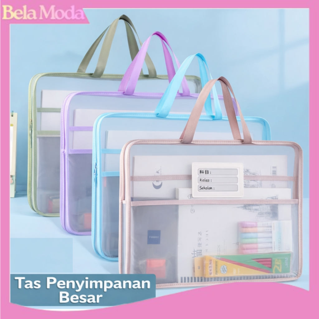 ST005 Tas Dokumen A4 Besar Map Dokumen File Folder Kapasitas Besar Tas Penyimpanan Serbaguna