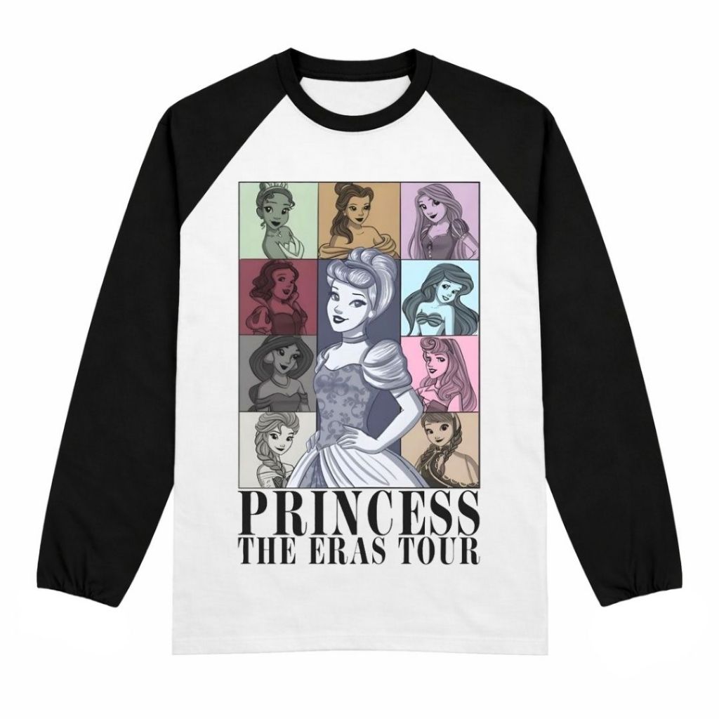 Psycho Crucify "Princess The Eras Tour" Raglan Long Sleeve | Kaos Raglan Lengan Panjang | Kaos Pria 