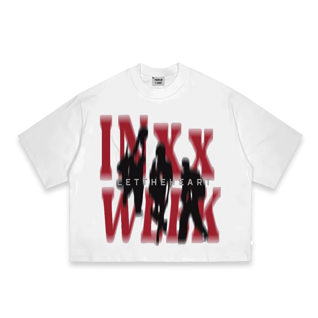 BOOMBAP American retro Style T-shirt Oversize Original Trend Release LETTHEHEART Print top| Kaos Wan