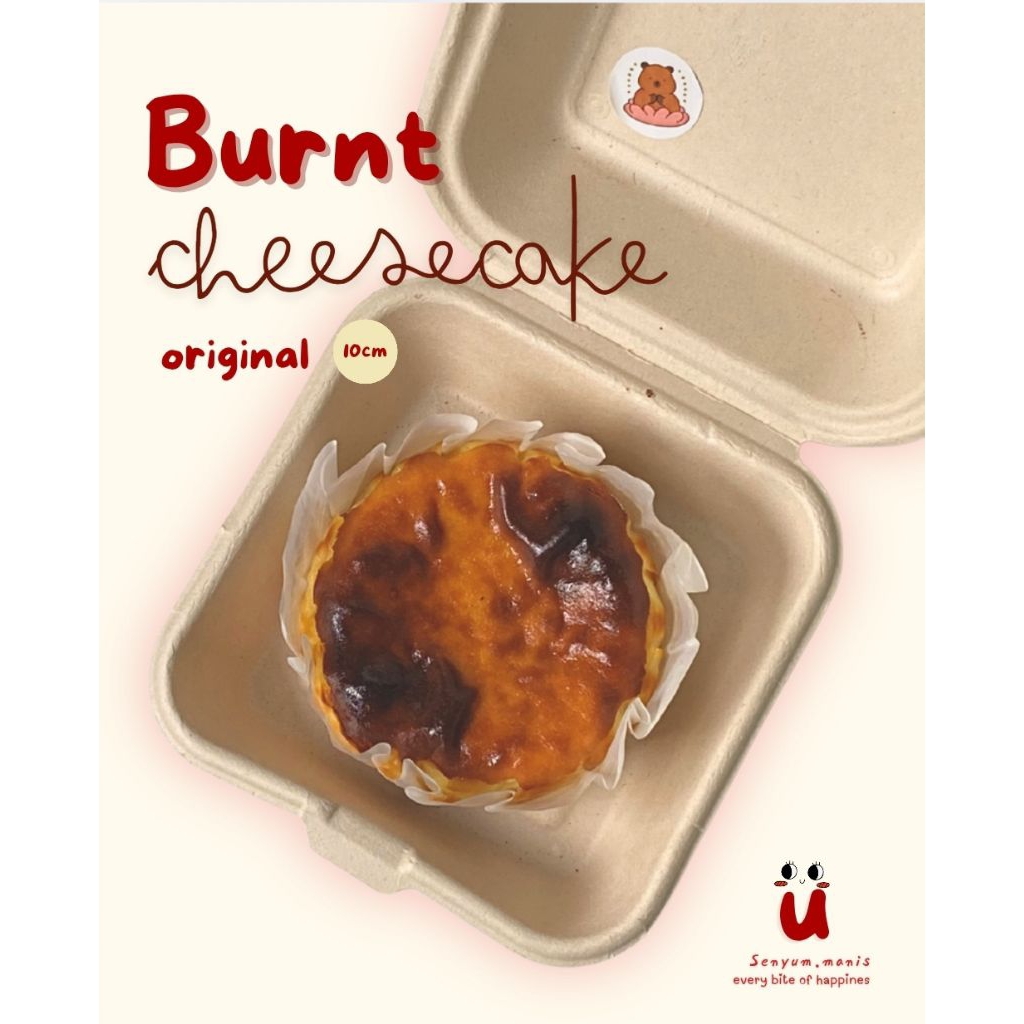 burnt cheesecake 10cm/Pre order h-1/burnt cheesecake/(baca deskripsi)/cheesecake original