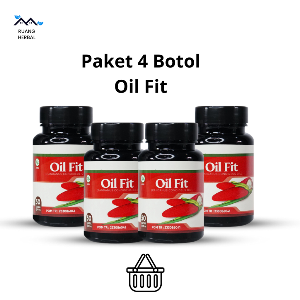 RuangHerbalSehat- Isi 4 Botol Kapsul Oil Fit