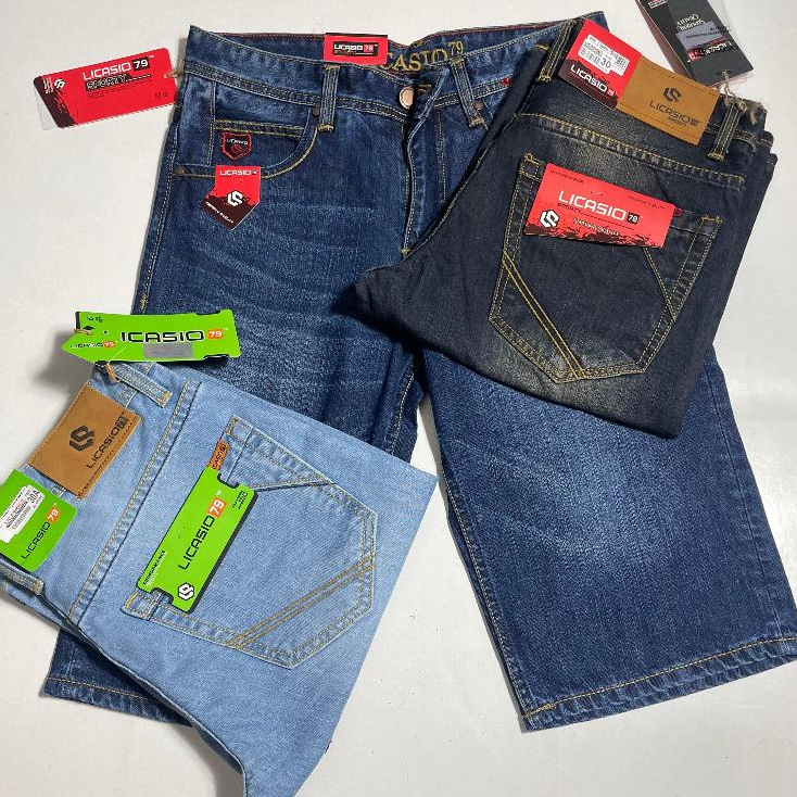 LICASIO 79 / Celana Pendek Jeans Laki Laki