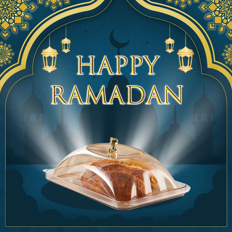 BASSY Piring Roti Set Nampan Saji Serbaguna Wadah Roti/Kue Dengan Tutup Wadah Buah Aesthetic HSB851