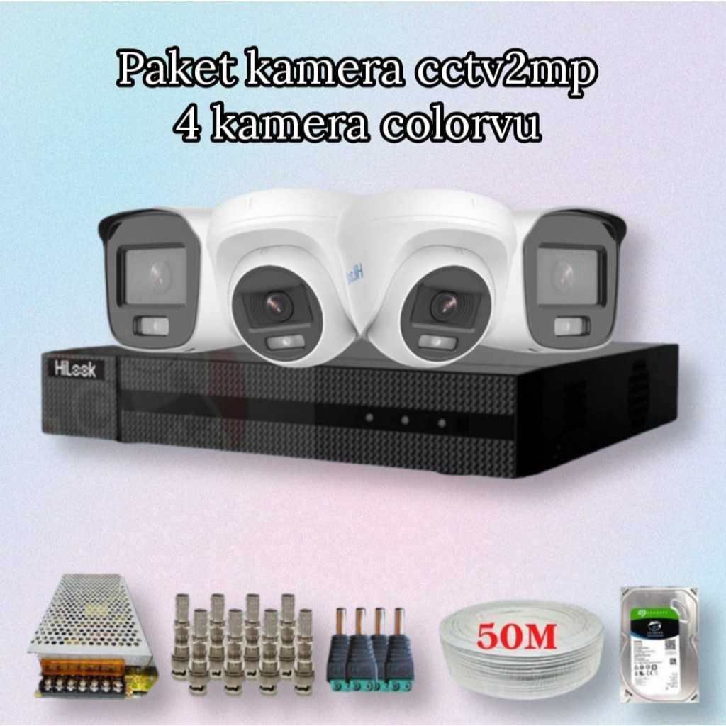 Paket Kamera CCTV hilook colorVU 4 kamera