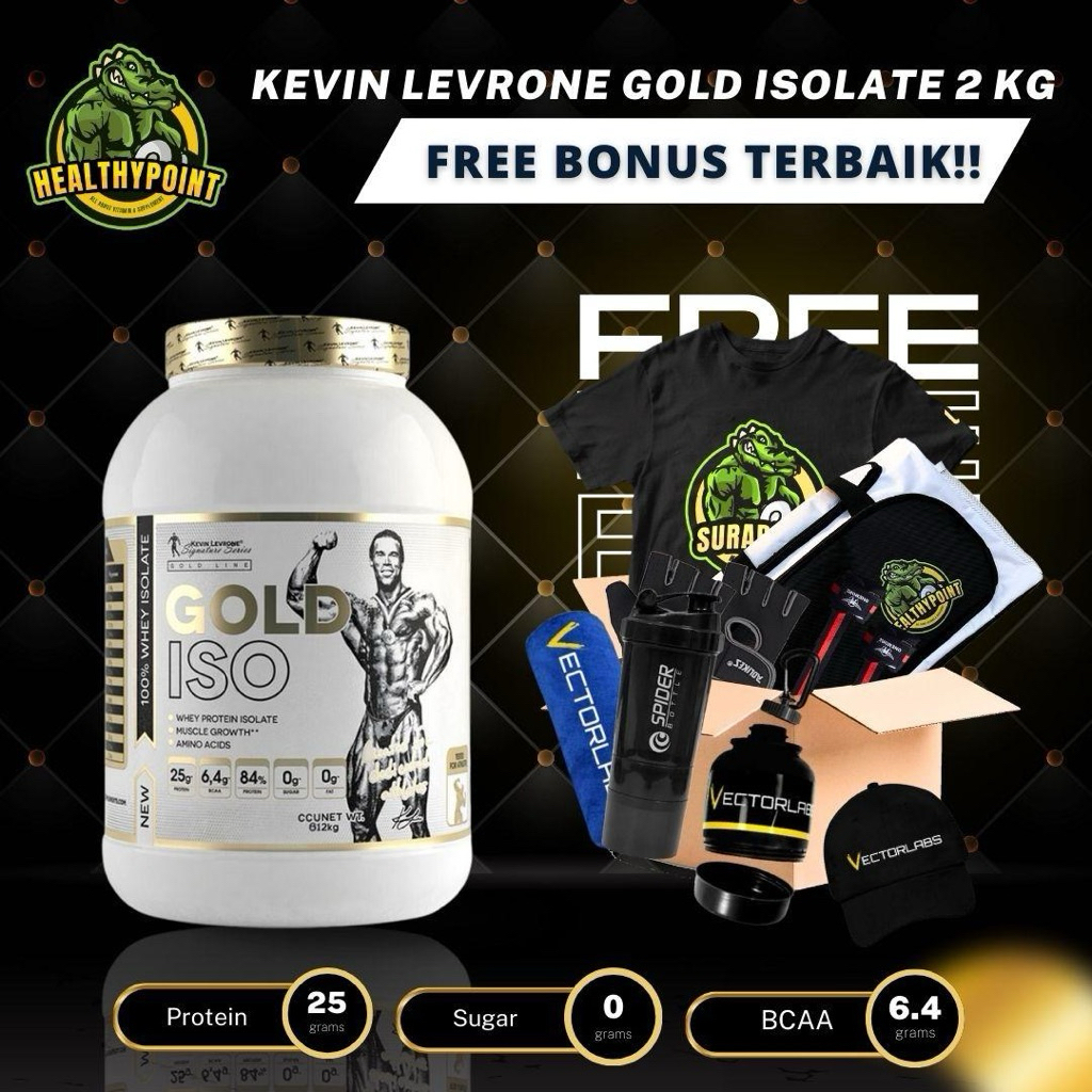 KEVIN LEVRONE Gold Isolate 2 Kg 2000 Gram Supplementasi Whey Protein Isolate Import