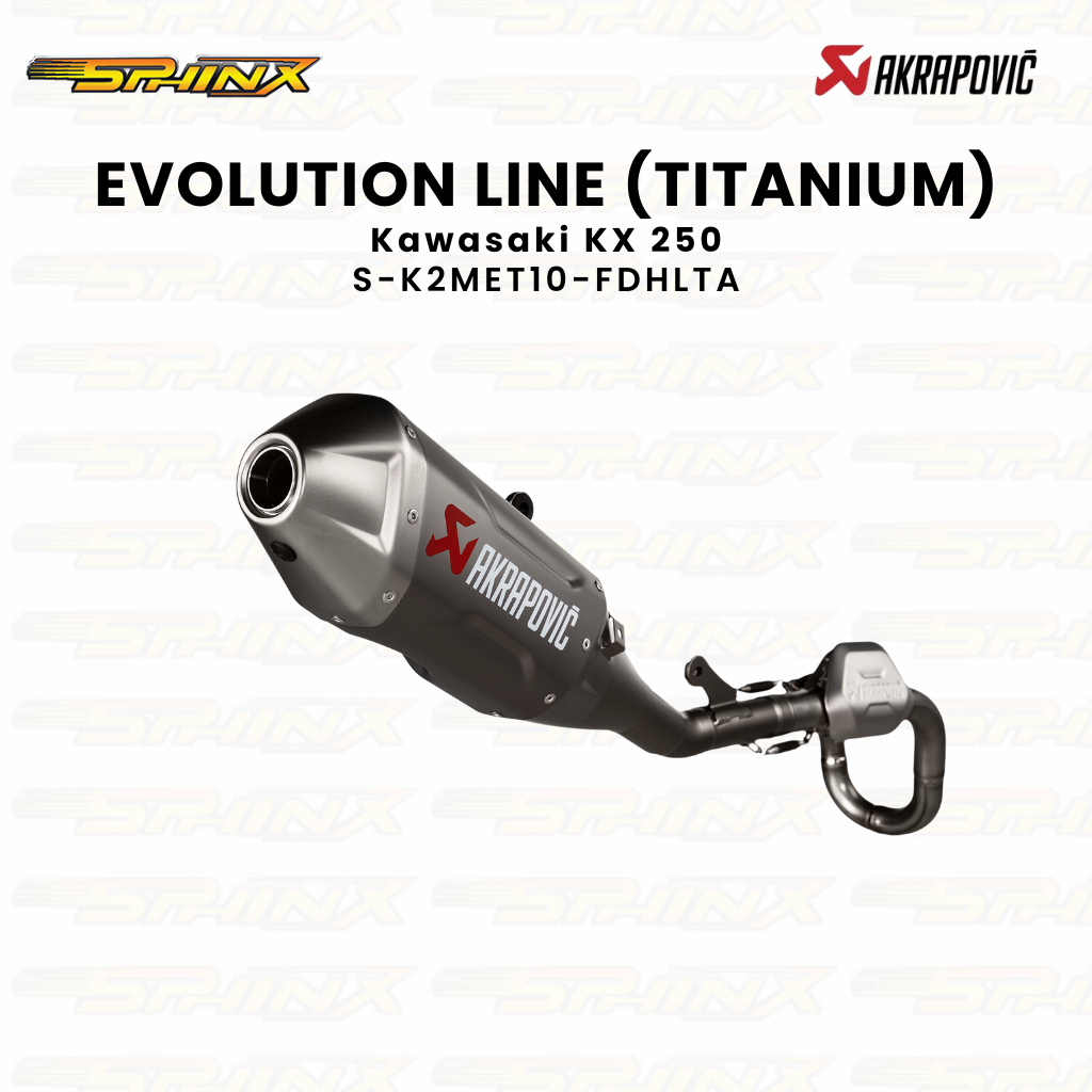 Knalpot Akrapovic Evolution Line for Kawasaki KX 250 (TITANIUM)