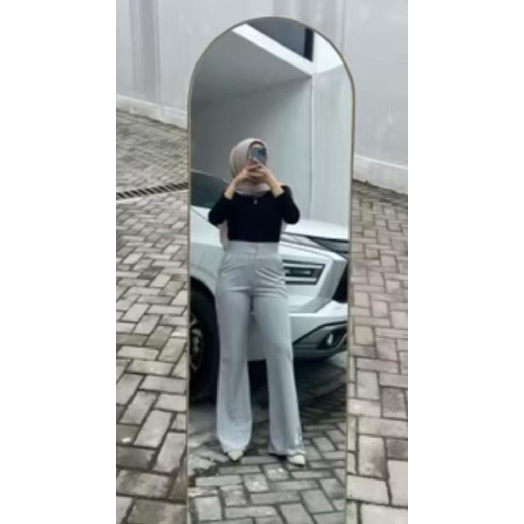 Flare Pants Stripe Bangkok Celana Cutbray  Import Premium  Cutbray Hi