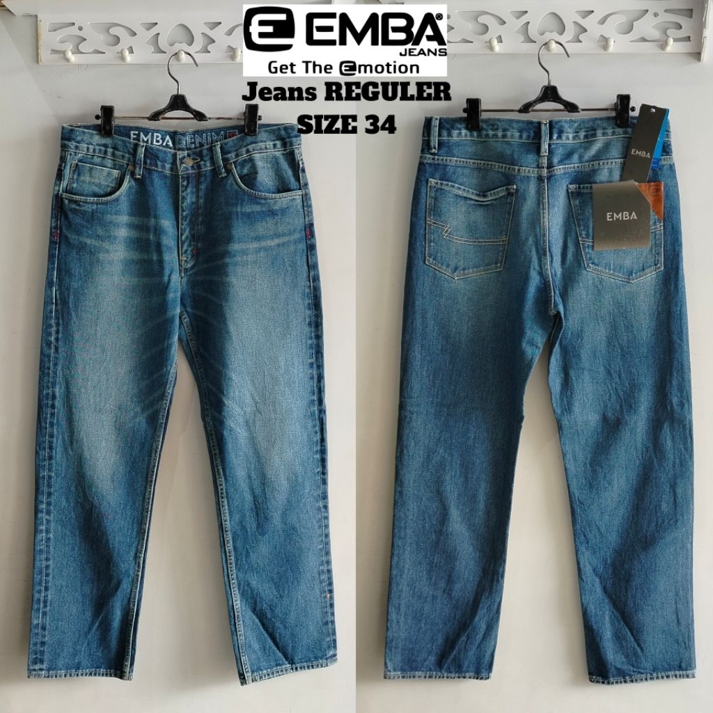 CELANA EMBA CELANA PANJANG JEANS & KATUN EMBA ORIGINAL SIZE 34