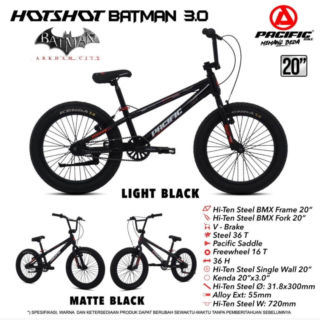 Sepeda Anak Dewasa BMX  Batman 20 Ban Jumbo Besar 3.0